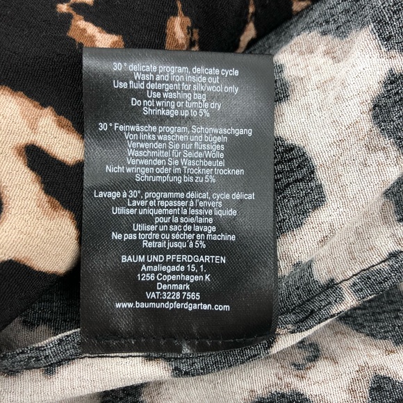 Baum Und Pferdgarten Black Brown Animal Print Top - Picture 8 of 8